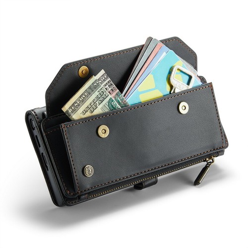 Für Samsung S24 FE Ultra S23 S22 A55 A54 A35 Band Crossbody Wallet Zipper Cover - Bild 14 von 23
