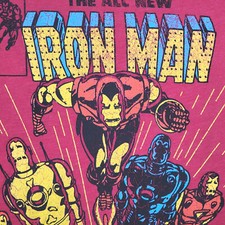 CAMISA MARVEL COMICS IRON MAN PARA HOMBRE Extra Grande XL ROJA # 174 MCU NUEVA CON ETIQUETAS