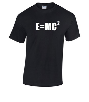 E = MC2 Cotton Shirt T-shirt Physics Science Einstein Math Nerd S - 5XL Gift