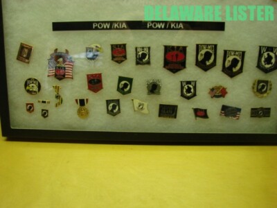 Mixed Lot of 26 US Military MIA KIA POW Hat/Shirt Pin Pins Collection ...