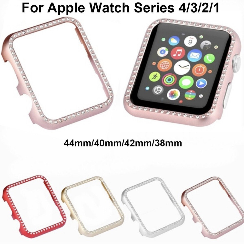 For iWatch 38mm/42mm/44mm Diamond Bling Crystal iWatch Cover Bumper Case For iWatch 38mm/42mm/44mm Diamond Bling Crystal iWatch Cover Bumper Case