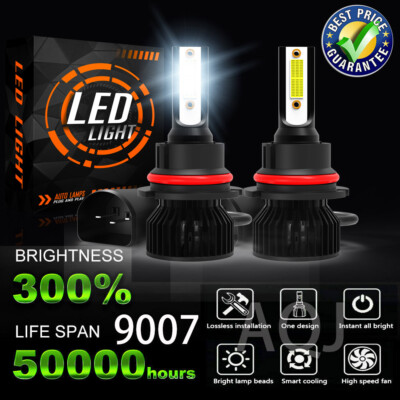 For Nissan Murano 2003-2007 LED Headlight High/Low Beam Bulbs 6000K Kit White
