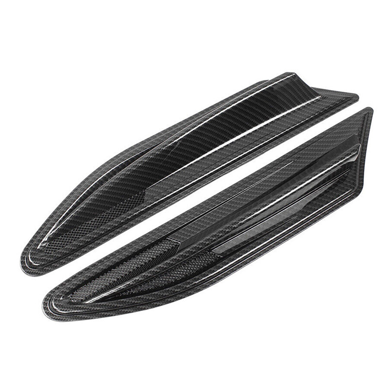 2PCS Car Side Fender Vent Cover Wing Air Vent Hood Intake Cover Trim Accessories