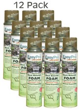 Black Waterfall Foam Seals Rock Prevent Water Loss Easypro 12-Pack 20oz Can