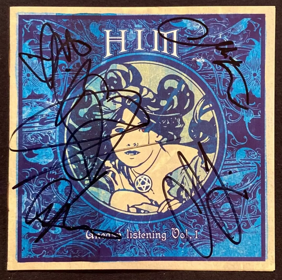 AUTOGRAPHED SIGNED VILLE VALO OF HIM H.I.M. PRETENDING DIGIPAK CD