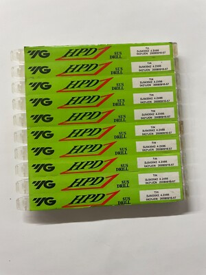 Y-G DJ543042 4.2x66 mm HSS-ex, HPD-SUS Drill - set of 10