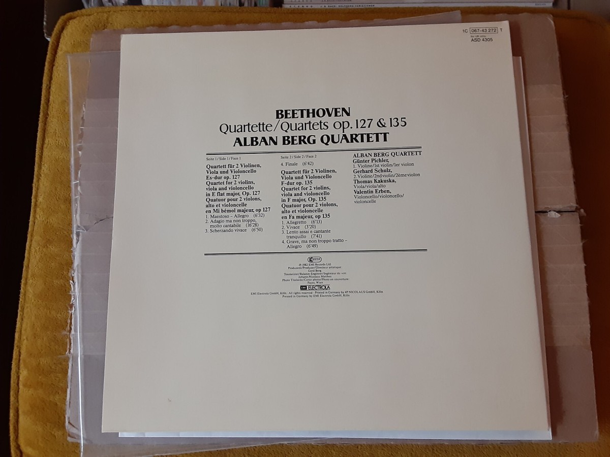 1C06743272T Beethoven Alban Berg Quartett -Quartets op. 127 & 135