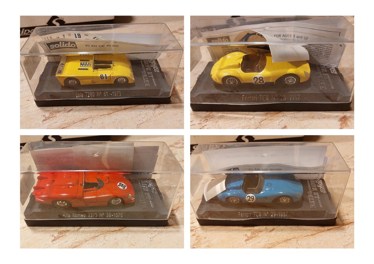 Lot Solido Rétrospective Le Mans – 11 Voitures 1:43 + Carton – Occasion Collection