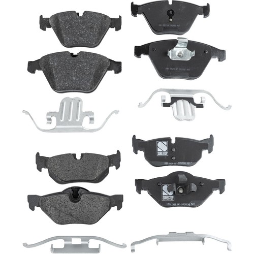 Front and Rear NAO Brake Pad Set For 20072013 BMW 328i 20122015 BMW