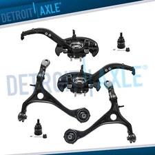 Front Steering Knuckles Hubs Control Arms Ball Joints for 2003-2007 Honda Accord