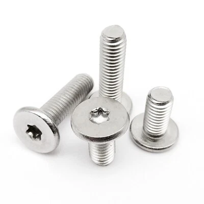 5/50pc CM M1.6-M8 304 Stainless Steel Torx Ultra Thin Flat Wafer Head Bolt Screw