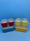 Vintage Pyrex Ovenware Refrigerator Dish Lot Of (6) 0502 & 0501 With Lids
