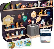 bunnyboo Toniebox Regal - für bis zu 45 Tonies - Testsieger 2024 - Magnetisches 