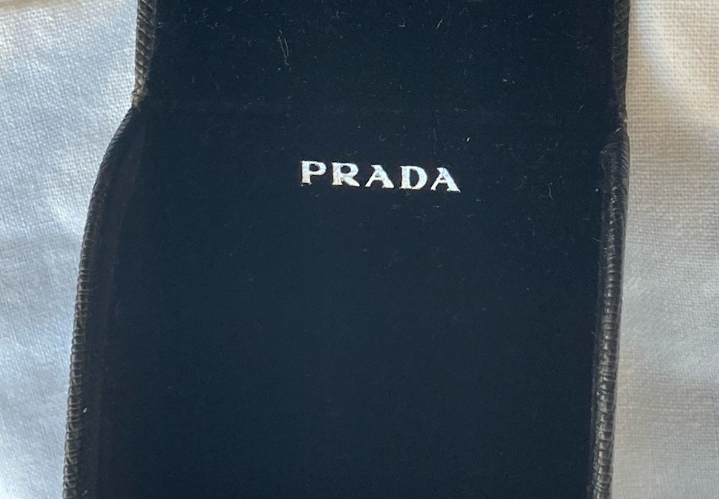 PRADA Black Eyeglasses Sunglasses Half Circle Magnetic Hard Case thumbnail 19