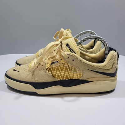 Nike SB Ishod Shoes Mens Size 6.5 Yellow Black DC7232-700 Skateboarding React