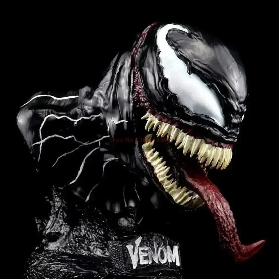 Busto de resina Venom GK Marvel modelo de exhibición de mesa coleccionable juguete de regalo de Navidad Foto 2 de 4