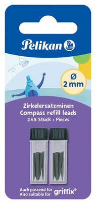 Pelikan Zirkel-Ersatzminen auf Blisterkarte 2 x 5 Stück