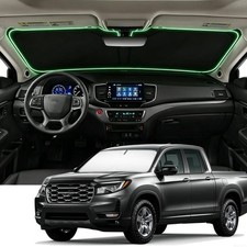 Windshield Sun Shade For Honda Ridgeline 2017-2026 4 Layers Foldable Custom