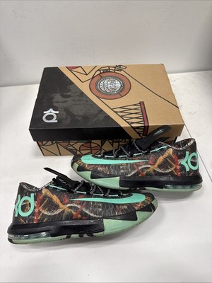 Nike KD 6 All Star Illusion NOLA Gumbo 2014-Preowned-Size 9