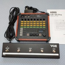 KORG KR-55 Pro Rhythm Machine Mixer Recorder  VOX  VFS5 Foot Swithch Set of Two