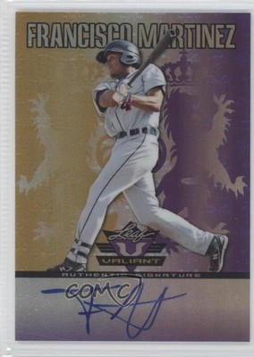 2011 Leaf Valiant Purple 1/25 Francisco Martinez #VA-FM1 Auto 0e5