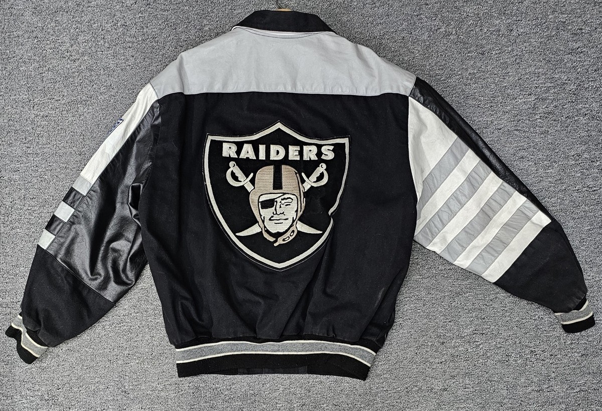Oakland Raiders VTG 90s Jeff Hamilton Varsity Jacket - NFL