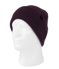 DELUXE FINE KNIT WATCH CAP BEANIE IN MAROON