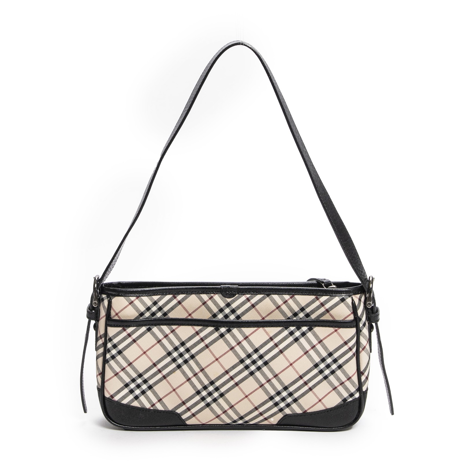 Burberry Beige/Black Rectangular Zip Shoulder Bag… - image 5