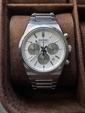 Seiko Sport Chronograph Quartz Silver Dial Men's Watch SSB451 P1