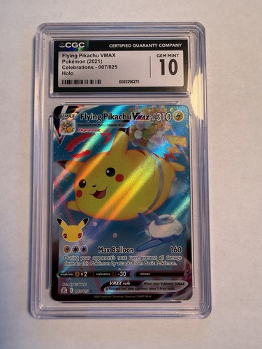 Flying Pikachu VMAX 007/025 Celebrations 2021- CGC GEM MINT 10