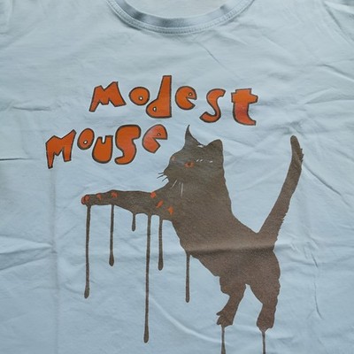 Rare Modest Mouse Band Cotton Men S-5XL White Shirt B326