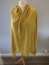 Stunning Mustard Colour Pashmina Large Shawl Wrap . Ideal Gift £12.95
