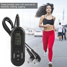 Pocket Mini Digital FM Radio LCD Stereo Music News Receiver ,Battery-Operated