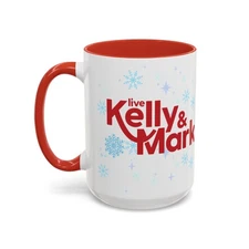 Live Kelly & Mark Holiday Snowflake Accent Coffee Mug (11/15oz)