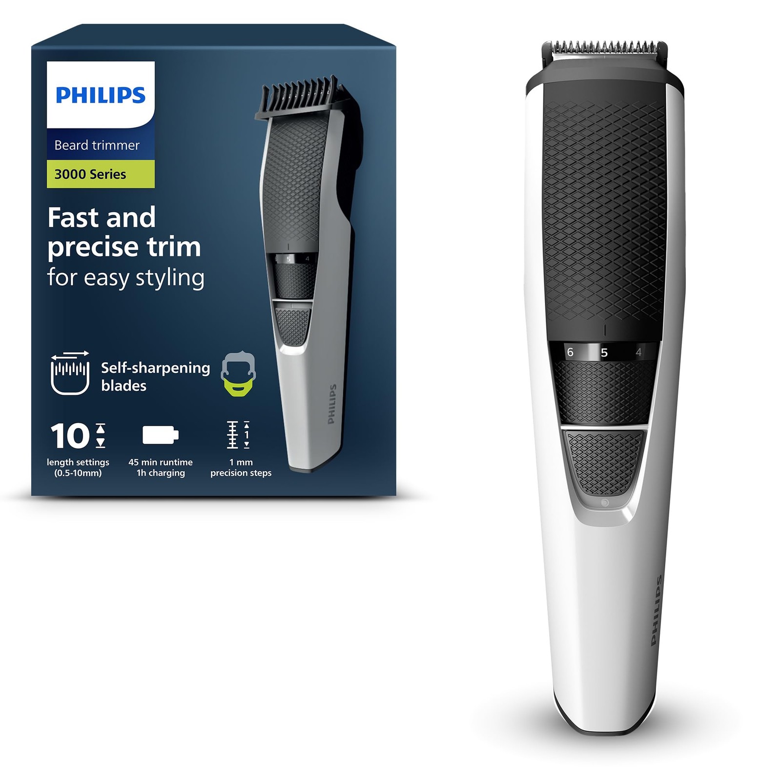 Rasoio Elettrico Philips Professionale per Barba e Capelli 10 Livelli