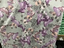 Butterflies Butterflies Fleece Fabric On Blue, 60 Wide, Sold By The Yard