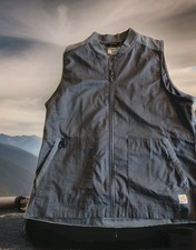 carhartt rugged flex modern fit vest 100237 unisex sz: XL blue/gray lined