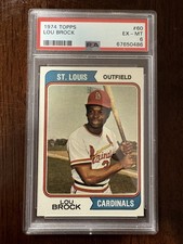 1974 Topps - Lou Brock #60 PSA 6