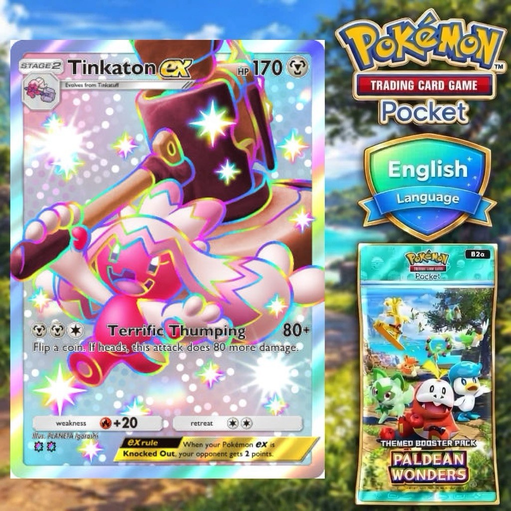 Pokemon TCG Pocket - Shiny Tinkaton EX from PALDEAN WONDERS Pokemon TCG Pocket - Shiny Tinkaton EX from PALDEAN WONDERS
