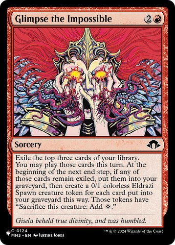 MTG Magic the Gathering Glimpse the Impossible (124/703) Modern