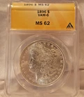 1896-P MORGAN DOLLAR   *BRIGHT WHITE* MS-62  VAM-6 NOT EASY TO FIND!  90% SILVER