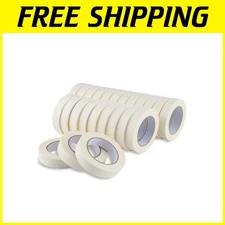 Easy-Tear Beige White Masking Tape, 24 Rolls x 1" x 55 Yards