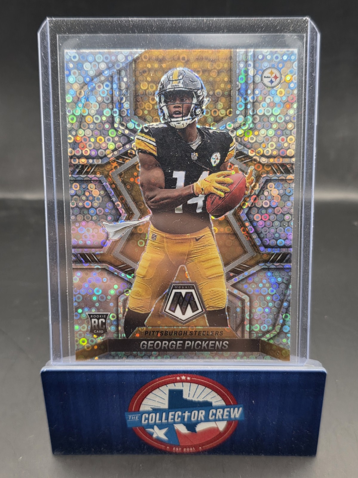 George Pickens 2022 Mosaic Rookie Variations Silver Disco No Huddle #318 