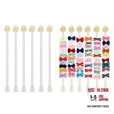 6PCS Bow Holder Hair Organizer - Baby Decorative Hair Accessories - 6-Huang