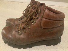  Brasher GTX Hillmaster Gore Tex Brown Leather Walking Boots Size UK 4.5 VGC.