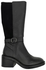 Vince Camuto Leather or Suede Wide Shaft Tall Boots Vianah2 Black
