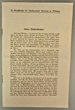 Studentika: "10. Kriegsbericht der Burschenschaft Germania" 1918 (148848)
