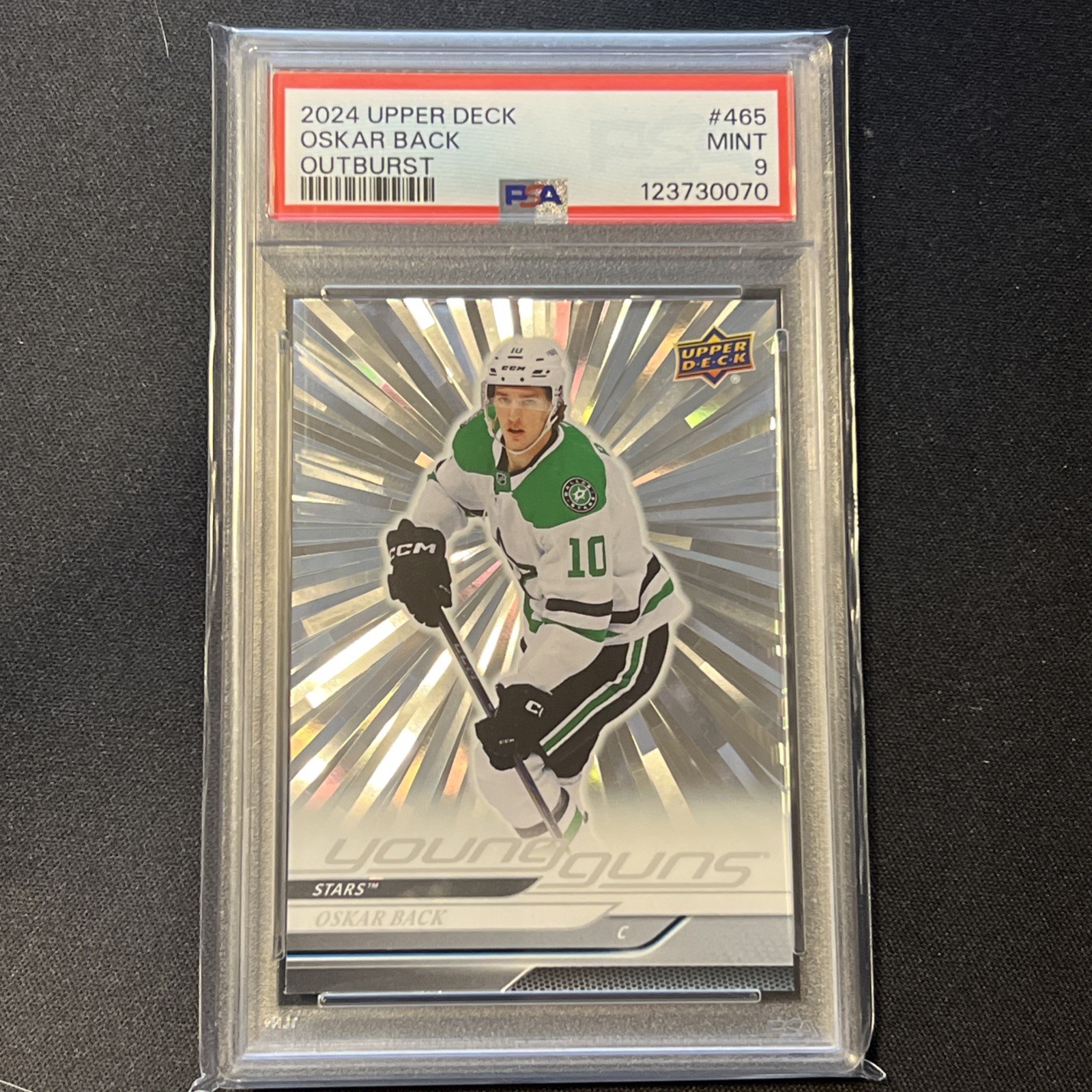 2024 Upper Deck #465 Oskar Back Silver Outburst