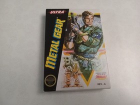 NES Metal Gear CIB Complete Map Included Nice Box!! Great Condition!!