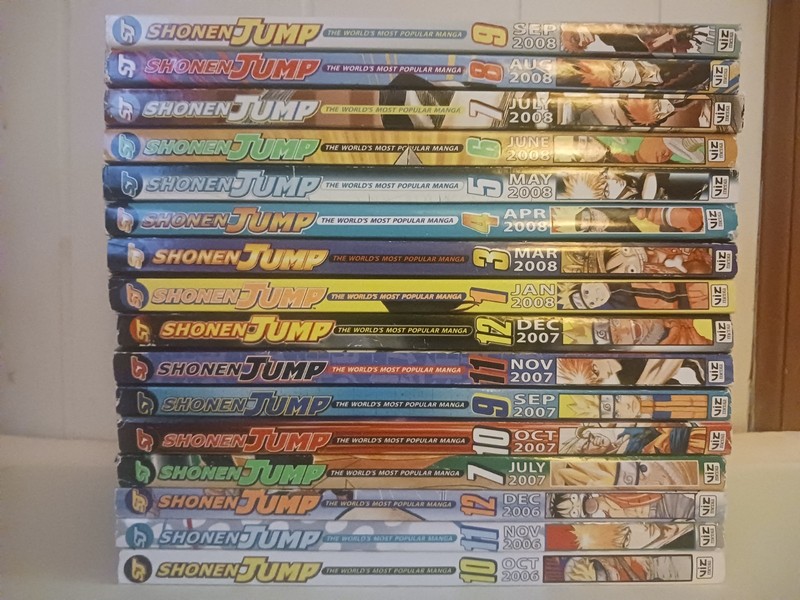 2006-08 Shonen Jump Magazines 16 Issue Lot Anime Manga Yugioh Naruto No Cards